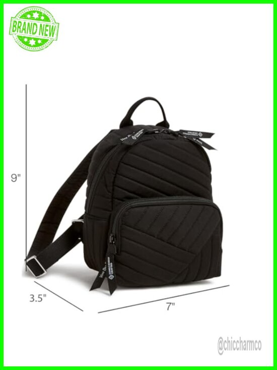 Mini Recycled Cotton Backpack Purse with Adjustable Straps